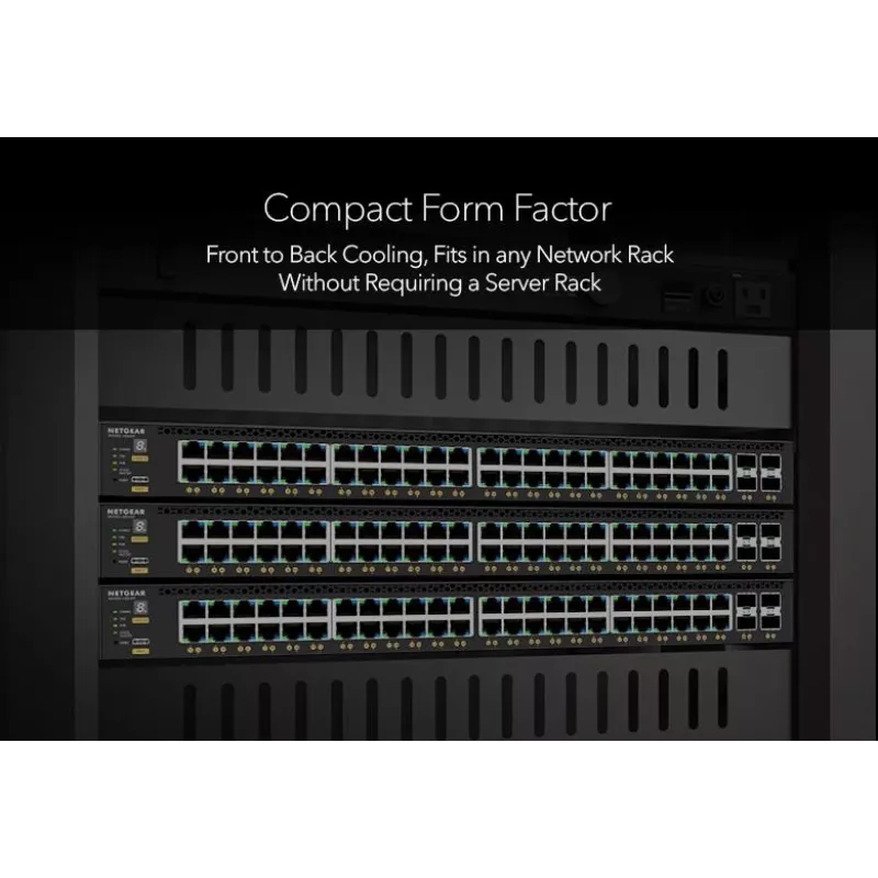 NETGEAR M4350-24X4V valdomas L3 10G Ethernet (100/1000/10000) Power over Ethernet (PoE) 1U juodas