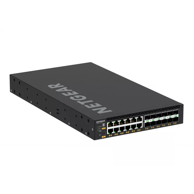 NETGEAR M4350-12X12F valdomas L3 10G Ethernet (100/1000/10000) 1U juodas