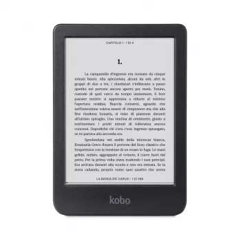E. knygų skaitytuvas Kobo Clara BW – 6 colių E Ink Carta, 16 GB, Wi‑Fi, Bluetooth, atsparus vandeniui, USB‑C