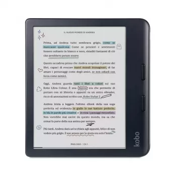 Kobo N428-KU-BK-K-BU 32 GB Wi-Fi 7 colių E Ink Kaleido spalvotas el. knygų skaitytuvas