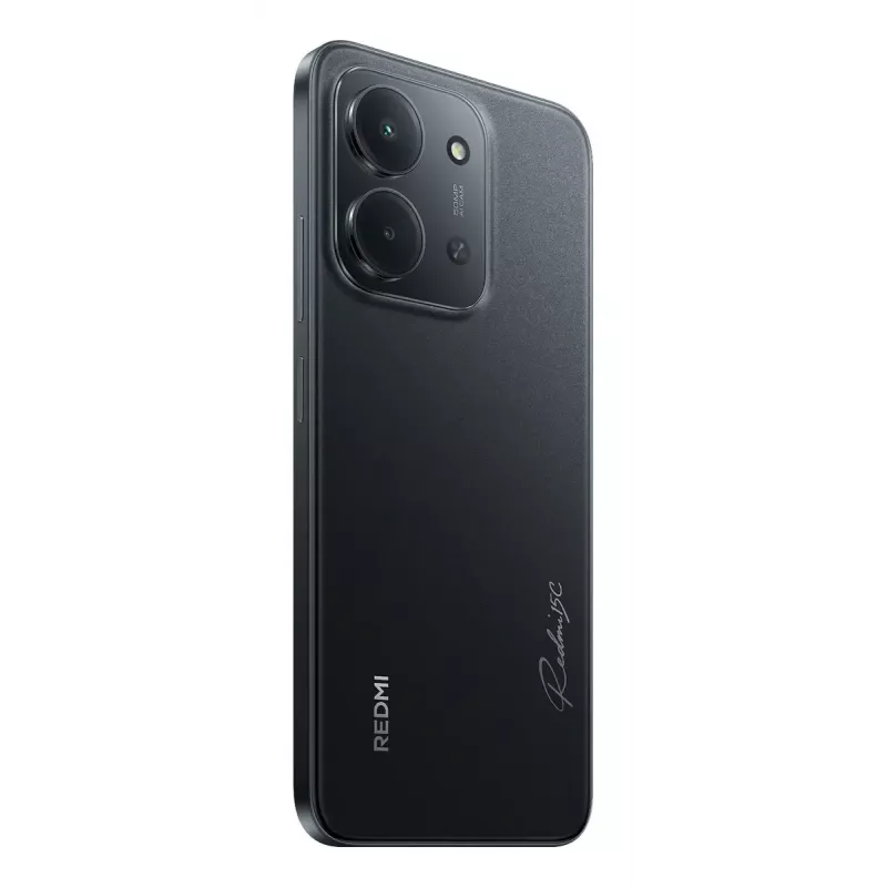 Išmanusis telefonas Xiaomi Redmi 15C 6,9 colio 4 GB RAM 256 GB atminties, MediaTek Helio G81-Ultra, 50 MP dviguba kamera, 6000 mAh, IP64, Juoda