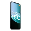 Išmanusis telefonas Xiaomi Redmi 15C 6,9 colio 4 GB RAM 256 GB atminties, MediaTek Helio G81-Ultra, 50 MP dviguba kamera, 6000 mAh, IP64, Juoda
