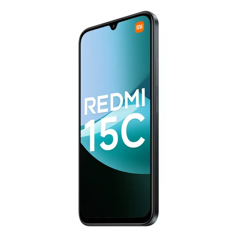 Išmanusis telefonas Xiaomi Redmi 15C 6,9 colio 4 GB RAM 256 GB atminties, MediaTek Helio G81-Ultra, 50 MP dviguba kamera, 6000 mAh, IP64, Juoda