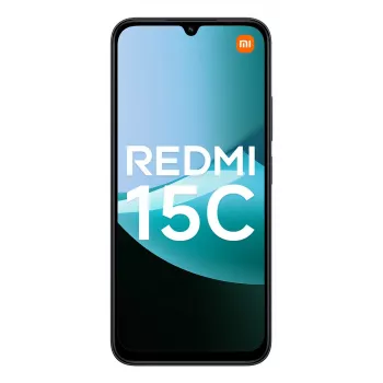 Išmanusis telefonas Xiaomi Redmi 15C 6,9 colio 4 GB RAM 256 GB atminties, MediaTek Helio G81-Ultra, 50 MP dviguba kamera, 6000 mAh, IP64, Juoda
