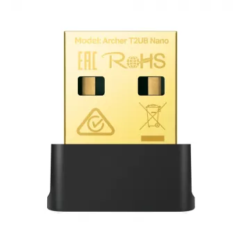 TP-Link Archer T2UB Nano belaidis USB adapteris AC600 dviejų juostų Wi-Fi ir Bluetooth 4.2