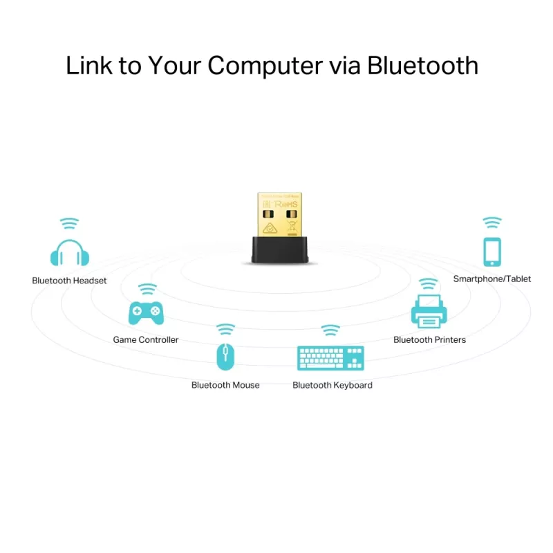 TP-Link Archer T2UB Nano belaidis USB adapteris AC600 dviejų juostų Wi-Fi ir Bluetooth 4.2
