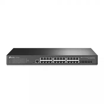 TP-Link Omada 24 prievadų Gigabit L2+ valdomas jungiklis su 4 10GE SFP+ lizdais