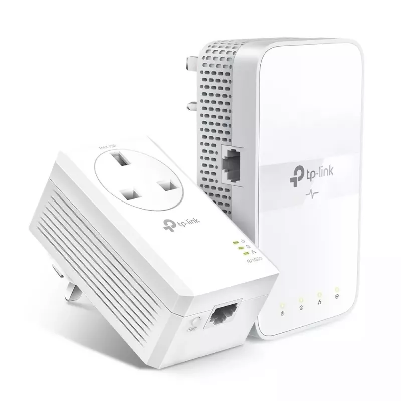 TP-Link TL-WPA7617 KIT PowerLine tinklo adapteris 1200 Mbit/s Ethernet LAN Wi-Fi Baltas 2 vnt.