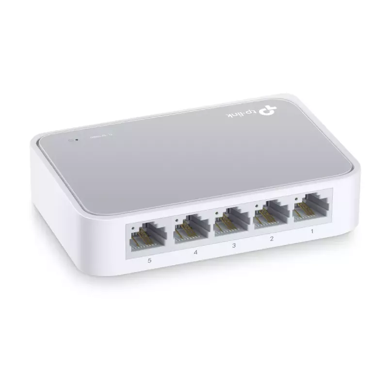 TP-Link TL-SF1005D 5 prievadų Fast Ethernet nesujungiamas tinklo jungiklis baltas