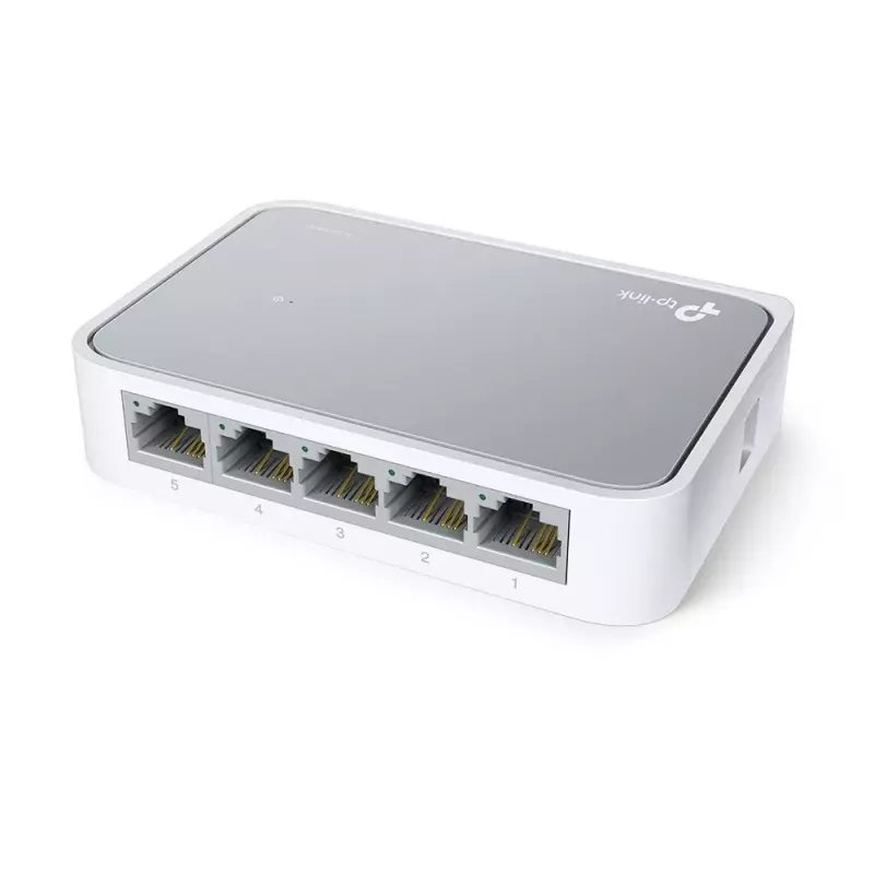 TP-Link TL-SF1005D 5 prievadų Fast Ethernet nesujungiamas tinklo jungiklis baltas