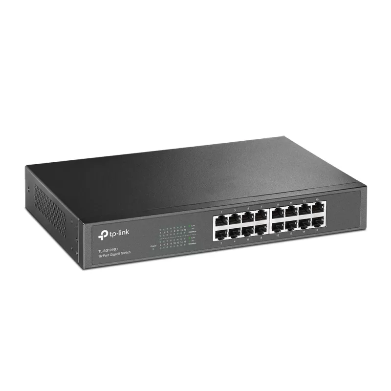 Nevaldomas jungiklis TP-Link TL-SG1016D 16 prievadų Gigabit Ethernet