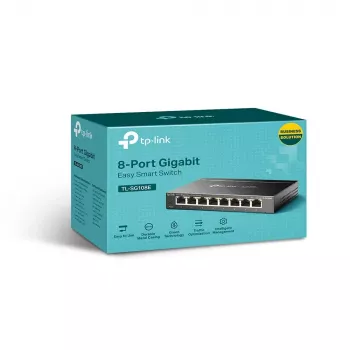 Valdomas jungiklis TP-Link TL-SG108E 8 prievadų Gigabit Easy Smart Switch