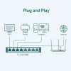 Valdomas jungiklis TP-Link TL-SG108E 8 prievadų Gigabit Easy Smart Switch