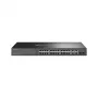 TP-Link Omada SL2428P tinklo jungiklis, valdomas L2, Fast Ethernet (10/100), PoE, 1U, juodas