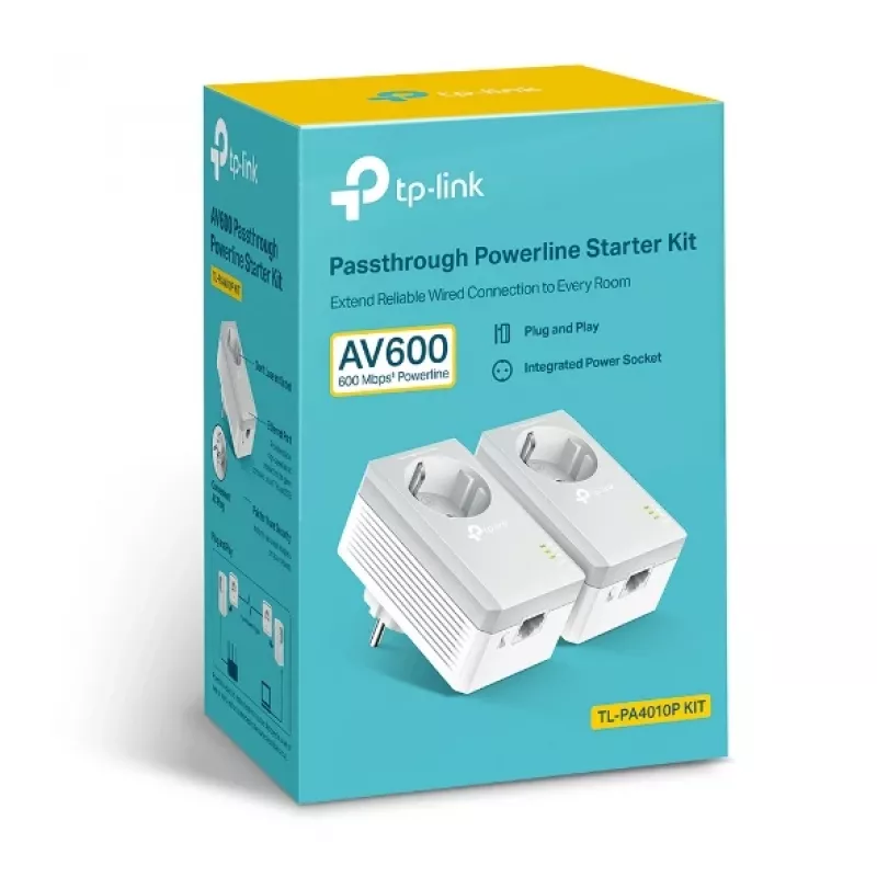 TP-Link Powerline adapterių rinkinys TL-PA4010PKIT, 600 Mbit/s
