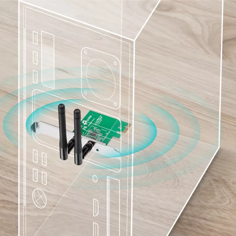 WiFi adapteris TP-Link TL-WN881ND 300Mbps Wireless N PCI Express