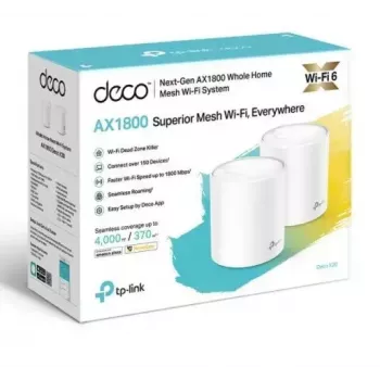 TP-Link AX1800 Viso namo „Mesh“ Wi-Fi 6 sistema, 2 vnt. rinkinys