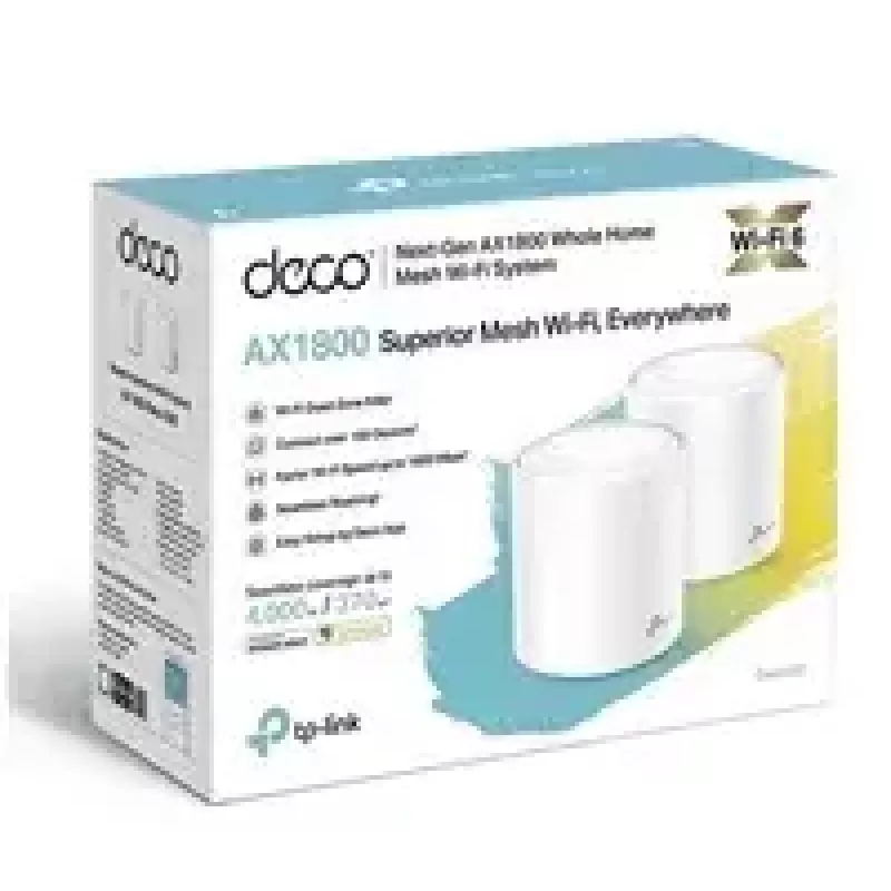 TP-Link AX1800 Viso namo „Mesh“ Wi-Fi 6 sistema, 2 vnt. rinkinys