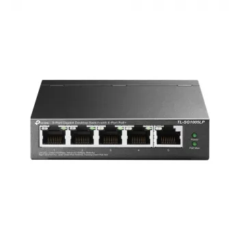 TP-Link TL-SG1005LP tinklo jungiklis nevaldomas Gigabit Ethernet (10/100/1000) Maitinimas per Ethernet (PoE) Juodas