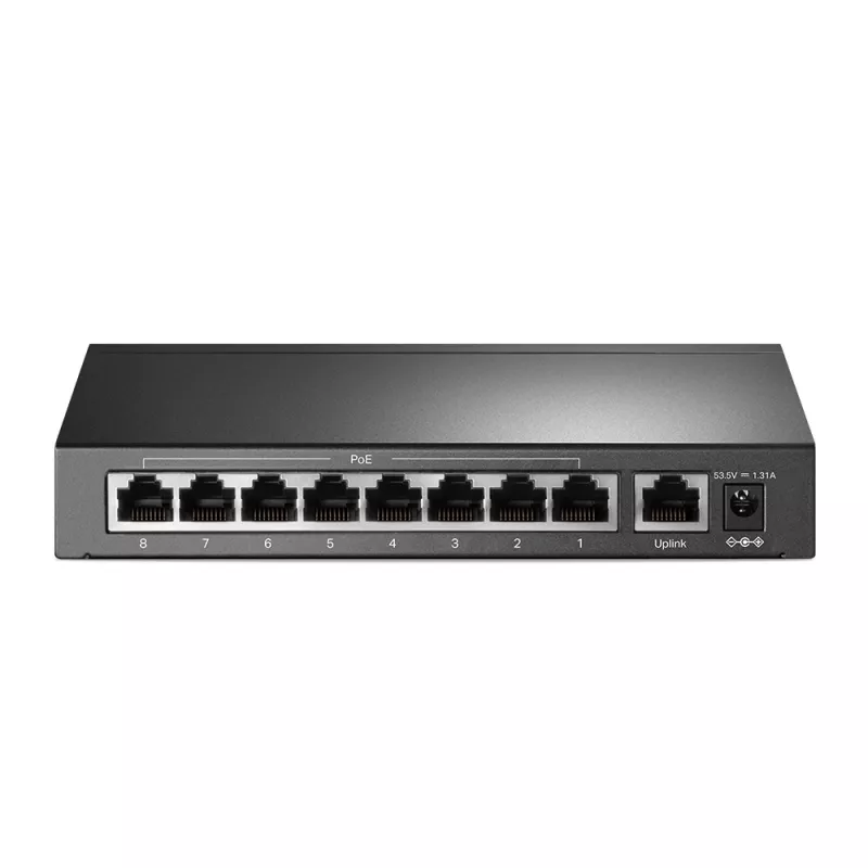 TP-Link TL-SF1009P 9 prievadų 10/100 Mbps stalinis tinklo jungiklis su 8 PoE+ prievadais