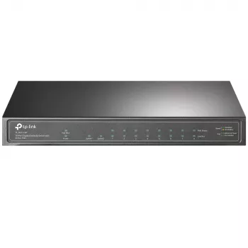 TP-Link TL-SG1210P tinklo jungiklis, nevaldomas, Gigabit Ethernet (10/100/1000), PoE+, 10 prievadų, metalinis, pilkas