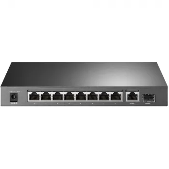 TP-Link TL-SG1210P tinklo jungiklis, nevaldomas, Gigabit Ethernet (10/100/1000), PoE+, 10 prievadų, metalinis, pilkas