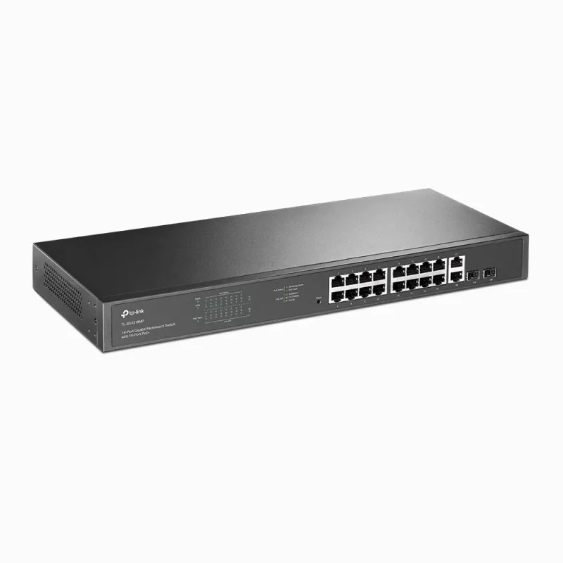 TP-Link TL-SG1218MP 18 prievadų Gigabit Ethernet tinklo jungiklis su 16 PoE+