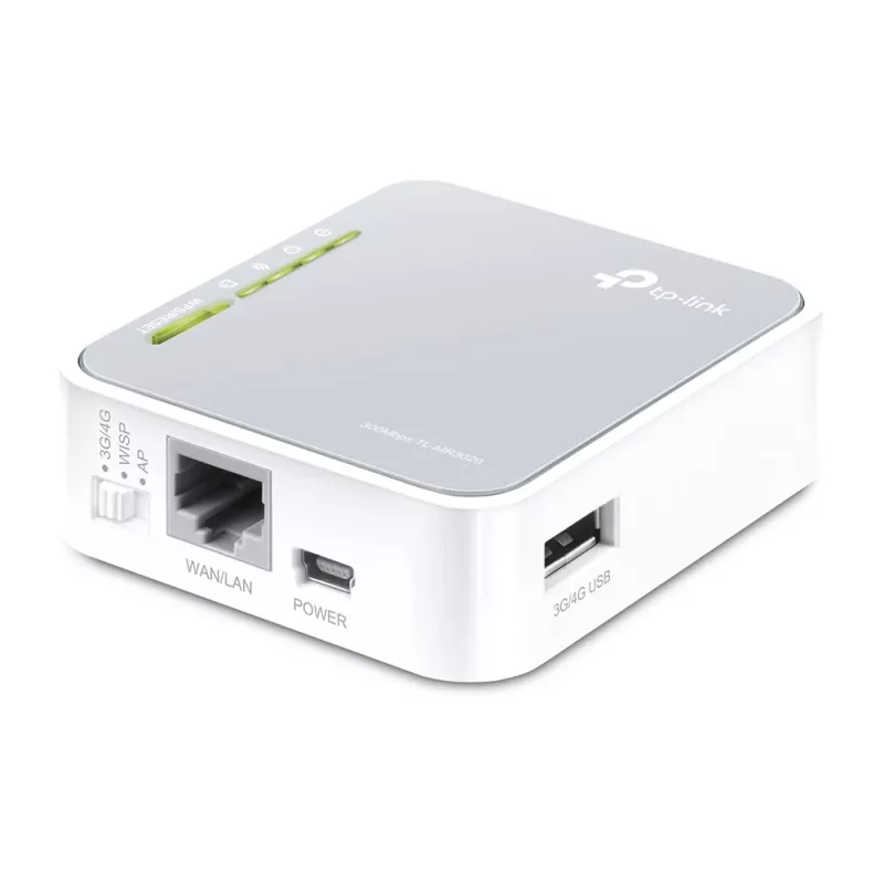 TP-Link TL-MR3020 belaidis maršrutizatorius Fast Ethernet vienos juostos (2,4 GHz) 4G sidabrinis, baltas