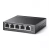 TP-Link 5 prievadų 10/100Mbps stalinis PoE jungiklis su 4 PoE prievadais, nevaldomas, Fast Ethernet (10/100), Full Duplex, maitinimas per Ethernet