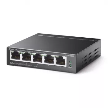 TP-Link 5 prievadų 10/100Mbps stalinis PoE jungiklis su 4 PoE prievadais, nevaldomas, Fast Ethernet (10/100), Full Duplex, maitinimas per Ethernet