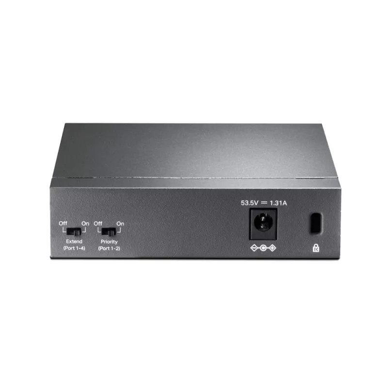 TP-Link 5 prievadų 10/100Mbps stalinis PoE jungiklis su 4 PoE prievadais, nevaldomas, Fast Ethernet (10/100), Full Duplex, maitinimas per Ethernet
