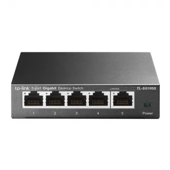 Nevaldomas jungiklis TP-Link TL-SG105S 5 prievadų 10/100/1000Mbps