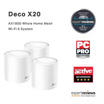 TP-Link Deco X20 AX1800 „Wi-Fi 6“ viso namo tinklo sistema, 3 vnt. rinkinys
