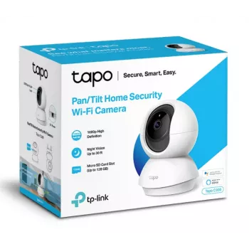 TP-Link Tapo Pan/Tilt namų apsaugos WiFi kamera, IP apsaugos kamera, vidaus, belaidė, 2400 MHz, FCC, IC, CE, NCC, Ceiling