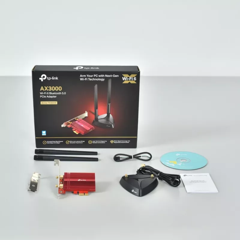 PCIe adapteris TP-Link AX3000 Wi-Fi 6 Bluetooth 5.0