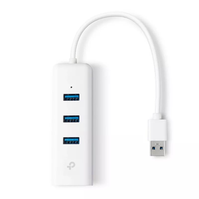 TP-Link UE330 USB 3.0 3 prievadų ir Gigabit Ethernet šakotuvas baltas