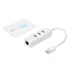 TP-Link UE330 USB 3.0 3 prievadų ir Gigabit Ethernet šakotuvas baltas