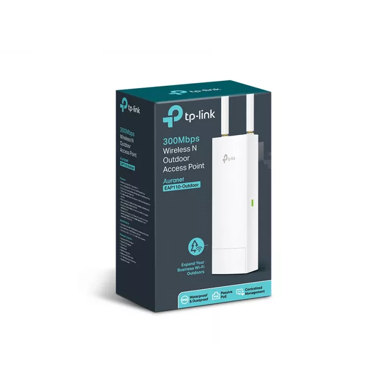 Belaidžio ryšio prieigos taškas TP-Link EAP110-Outdoor 2,4 GHz Wi-Fi N