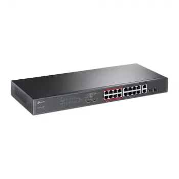 TP-Link TL-SL1218MP 16 prievadų 10/100Mbps + 2 prievadai Gigabit nevaldomas PoE jungiklis