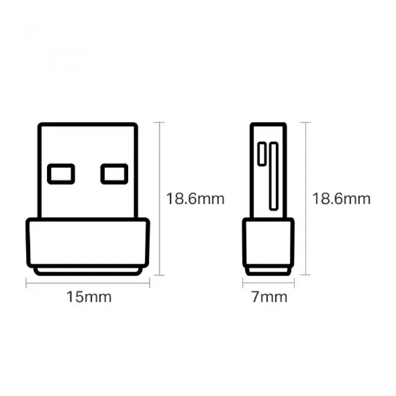 TP-Link Archer T2U Nano belaidis USB adapteris AC600 2.4/5 GHz