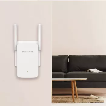 Wi-Fi stiprintuvas MERCUSYS ME30 AC1200 — dviejų juostų 802.11b/g, 2 išorinės antenos, 1x RJ-45