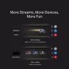 Stalinis maršrutizatorius MERCUSYS MR80X – Dviejų juostų „Wi‑Fi 6“ (802.11ax), 3000 Mbps, 4 išorinės antenos, 3 Gigabit LAN prievadai