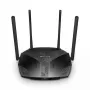 Stalinis maršrutizatorius MERCUSYS MR80X – Dviejų juostų „Wi‑Fi 6“ (802.11ax), 3000 Mbps, 4 išorinės antenos, 3 Gigabit LAN prievadai