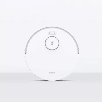 Robotinis dulkių siurblys Ecovacs DEEBOT N20 — LDS navigacija, 8000 Pa, 5200 mAh, 300 min veikimo laikas, OZMO šluostymas, 0,4 L dulkėms, baltas