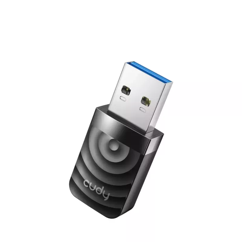 Belaidis USB tinklo adapteris Cudy WU1300S, dviejų juostų 2,4/5 GHz, Wi‑Fi 5 (802.11ac), 867 Mbps, RTL8812BU