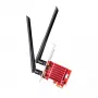 Vidinė WLAN/Bluetooth PCIe tinklo plokštė Cudy WE3000S – Trijuostė 2.4/5/6 GHz, Intel AX210, Bluetooth 5.2, 2400 Mbps, Full-height/Low-profile