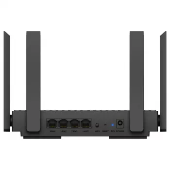 Stalinis maršrutizatorius Cudy WR1500 — dviejų juostų (2,4/5 GHz), Wi‑Fi 6/4, 4x Gigabit LAN, MU‑MIMO, išorinės antenos