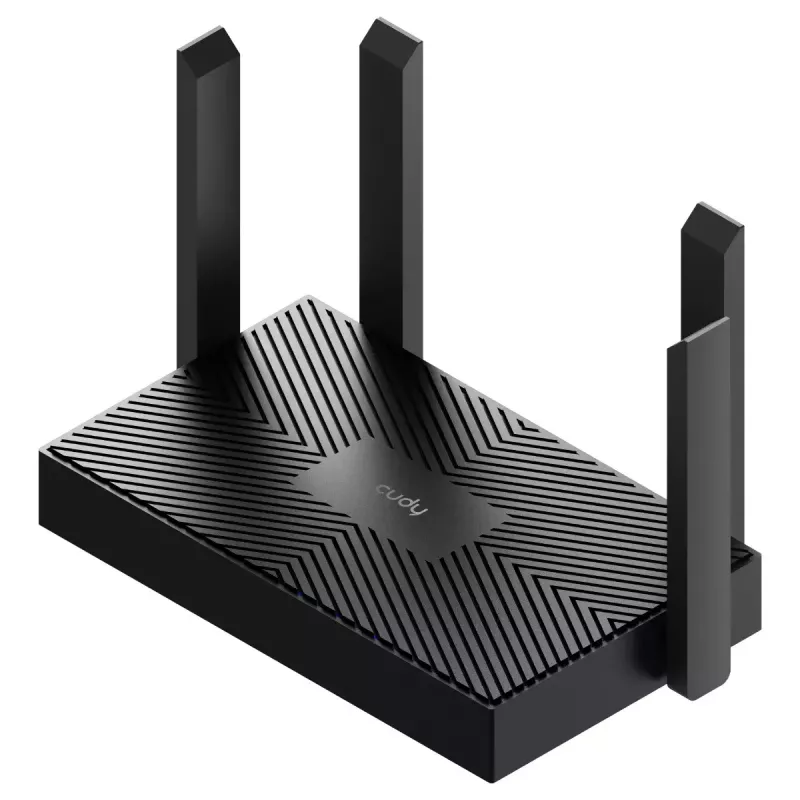 Stalinis maršrutizatorius Cudy WR1500 — dviejų juostų (2,4/5 GHz), Wi‑Fi 6/4, 4x Gigabit LAN, MU‑MIMO, išorinės antenos
