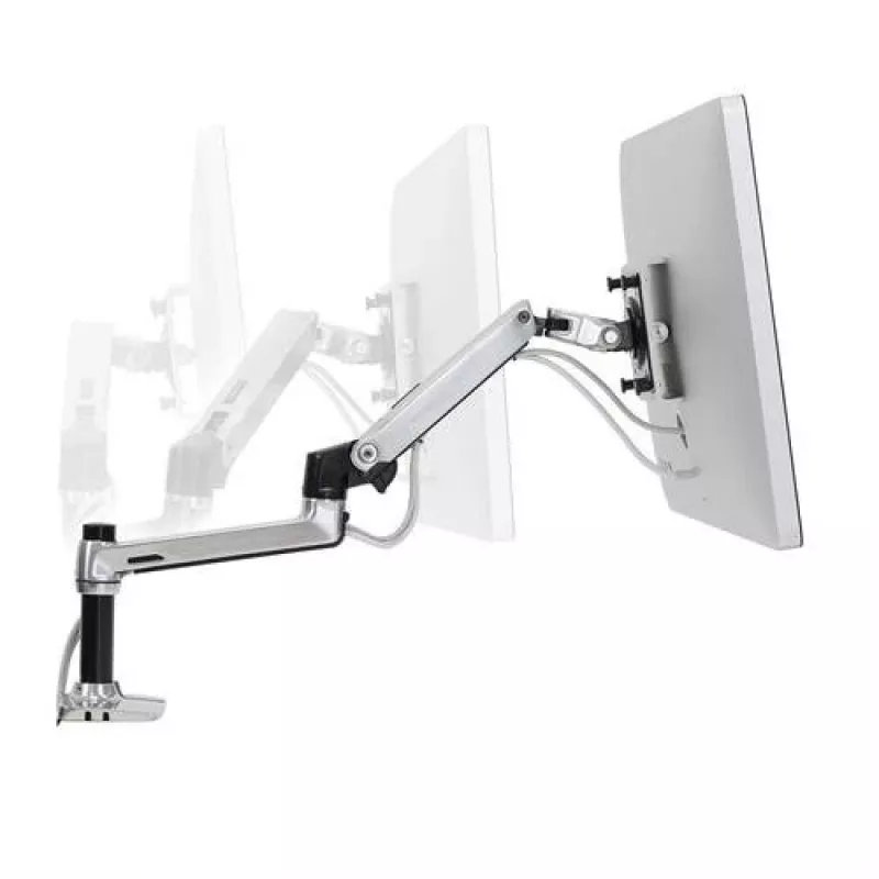 Ergotron LX monitoriaus svirtis tvirtinama prie stalo, poliruotas aliuminis