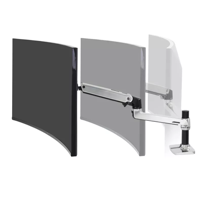 Ergotron LX monitoriaus svirtis tvirtinama prie stalo, poliruotas aliuminis